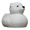 Polar Bear Duck Figurine - 4x4 Ducking & Cruise Hiding – Arctic Dashboard Duck Figurine – Winter Animal Vehicle Duck Gift – 3D Printed in Canada — 3D Printed Collectible by 3DCentral