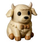 Golden Retriever Cow Figurine – Cute Hybrid Animal