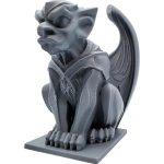 Chapelstone Gargoyle Statue – Tabletop Gothic Decor for Desk, Bookshelf, or Display Shelf – Fantasy Creature Ornament for Home or Office