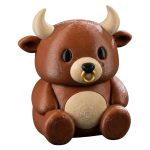 Bull Teddy Bear Cub Figurine