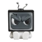 Static Anty Figurine – Angry CRT TV Character for Desk, Gaming Setup, or Shelf Display – Retro Collectible Gift for Teens & Adults