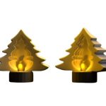 Christmas Tree LED Tea Light Holder – Holiday Accent