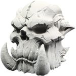 Cracked Ogre Skull Figurine