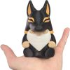 Anubis Gnome Figurine – Egyptian Mythology-Inspired Collectible Gnome with Gold Accents for Shelf or Desk Display – 3D Printed in Canada — 3D Printed Collectible by 3DCentral