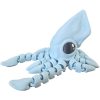 Tiny Squid Figurine – Cute Articulated Squid with Poseable Tentacles – Ocean Creature Collectible & Desk Décor – for Teens & Adults – 3D Printed in Canada — 3D Printed Collectible by 3DCentral