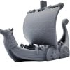 Viking Longship Benchmark Miniature – High-Detail Norse Boat Model for 3D Printer Calibration & Display – No Supports – 3D Printed in Canada — 3D Printed Collectible by 3DCentral