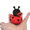 Ladybug Duck Figurine – Quirky Red & Black Duck Decor, Cute Animal Display Collectible, Whimsical Shelf Accent for Adults & Teens – 3D Printed in Canada — 3D Printed Collectible by 3DCentral
