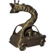 Giraffe in a Car Figurine – Whimsical Animal Sculpture with Long Neck Humor – 3D Printed in Canada — 3D Printed Collectible by 3DCentral