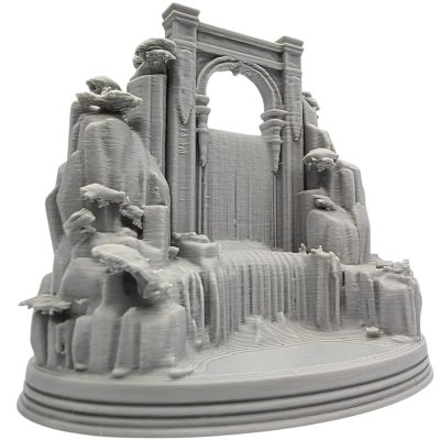Waterfall Arch Miniature – Scenic Fantasy Waterfall Terrain with Arched Ruins, Tabletop Diorama or Desktop Display Piece – 3D Printed in Canada — 3D Printed Collectible by 3DCentral