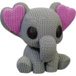 Elephant Heart-Eared Figurine