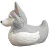 Siberian Husky Duck Figurine – Husky-Duck Hybrid with Pointed Ears & Arctic Coat – Funny Collectible Gift for Dog Lovers & Sled Dog Fans – 3D Printed in Canada — 3D Printed Collectible by 3DCentral