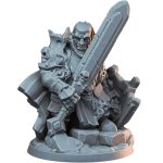 Menacing Dwarf Dark Knight with Greatsword