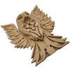 Eagle Wall Art with Intricate Wings – Wood-Style 3D Printed Bald Eagle Head Plaque for Home or Office Décor – 3D Printed in Canada — 3D Printed Collectible by 3DCentral