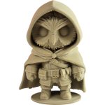 The Monk Owl Figurine – Hooded Fantasy Owl with Robe & Belt Pouches – Owls & Dragons Collection – Paintable Display Miniature