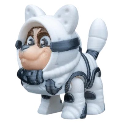 Astro The Doggonaut Mini Articulated Figurine – 5-Pack Space Oddities Collection Miniature for Desk Décor, Collectors & Fidget Use – 3D Printed in Canada — 3D Printed Collectible by 3DCentral