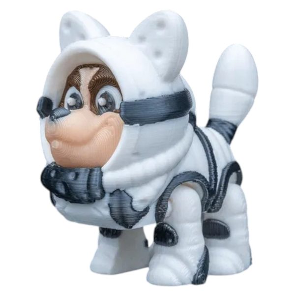 Mini figurine articulée Astro le chien-naute – ensemble de 5 « Space Oddities »