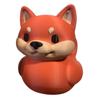 Shiba Inu Duck Figurine – Cute Red Shiba Rubber Duck Hybrid Collectible for Dog Lovers and Kawaii Decor Fans – 3D Printed in Canada — 3D Printed Collectible by 3DCentral
