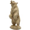 Carved Rearing Grizzly Bear Statue with Flowing Fur Details – Decorative Wildlife Figurine – DIY Paintable Animal Sculpture – 3D Printed in Canada — 3D Printed Collectible by 3DCentral