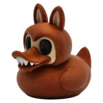 Pointy Eared Monster Duck Figurine – Creepy Cute Collectible Decor for Desk, Shelf or Gift – Funny Fanged Creature for Horror Fans