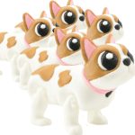 French Bulldog Articulated Figurines (Pack of 5) – Cute Poseable Mini Dog Models for Animal Lovers, Desk Decor & Collectible Displays