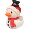 Snowman Christmas Duck Figurine – Quirky Christmas Decoration, Cute Holiday Collectible for Desk, Shelf, or Gifting – 3D Printed in Canada — 3D Printed Collectible by 3DCentral