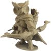 The Ranger Owl Figurine – Fantasy Owl Archer with Bow, Cloak & Quiver – Owls & Dragons Collection – Paintable Display Miniature – 3D Printed in Canada — 3D Printed Collectible by 3DCentral