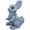 Articulated Bunny Desk Figurine – Poseable Rabbit Figure for Desk, Shelf or Anxiety Relief – Flexible Collectible for Teens and Adults – 3D Printed in Canada — 3D Printed Collectible by 3DCentral
