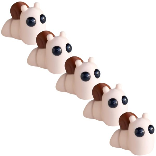 5-Pack Mini Tiny Zou Snail Figurines