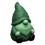 Pickle Gnome Figurine – Whimsical Collectible Gnome Sculpture for Desk, Shelf or Garden Decor – Funny Green Fantasy Decoration for Adults