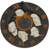 The Last Hour – Gothic Skull Wall Clock with Ravens & Roman Numerals – Dark Fantasy Horror Décor – 3D Printed in Canada – Unpainted DIY Clock Project – Mechanism Included (No Batteries) — 3D Printed Collectible by 3DCentral