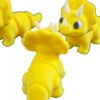 Mini Triceratops Figurines Pack of 3 | Cute Yellow Dinosaur Models for Desk Décor, Collecting & Painting – 3D Printed in Canada — 3D Printed Collectible by 3DCentral