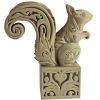Wood Carved-Style Squirrel Figurine on Ornamental Base – Intricate 3D Printed Forest Animal Sculpture for Shelf Decor & Rustic Collectors – 3D Printed in Canada — 3D Printed Collectible by 3DCentral