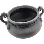 Fancy Cauldron – Decorative Witch Cauldron with Ornate Handles for Halloween Displays, Spooky Decor or Fantasy-Themed Setups – 3D Printed in Canada — 3D Printed Collectible by 3DCentral