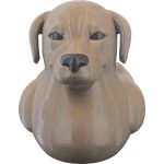Chocolate Labrador Duck Figurine – Friendly Dog-Duck Hybrid with Floppy Ears & Retriever Smile – Cute Collectible Gift for Dog Lovers & Desk Decor