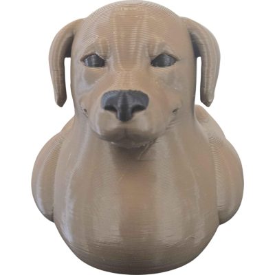 Chocolate Labrador Duck Figurine – Friendly Dog-Duck Hybrid with Floppy Ears & Retriever Smile – Cute Collectible Gift for Dog Lovers & Desk Decor – 3D Printed in Canada — 3D Printed Collectible by 3DCentral