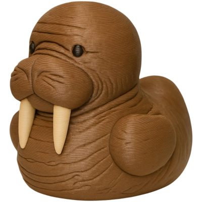 Walrus Duck Figurine – Funny Arctic Animal Hybrid Decor for Desk, Shelf, or Gift – Novelty Collectible for Adults & Teens – 3D Printed in Canada — 3D Printed Collectible by 3DCentral