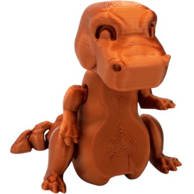 Ar-T-Rex Dinosaur Figure – Cute Posable T-Rex Collectible for Desk Display, Fidgeting & DIY Painting – 3D Printed in Canada — 3D Printed Collectible by 3DCentral