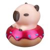 Donut Disturb Capy Figurine – Sweet Desk Decoration – Capybara in Donut Float Collectible – 3D Printed in Canada — 3D Printed Collectible by 3DCentral