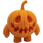Funny Jack-o-Lantern Man Mini Halloween Figurine – Spooky Pumpkin Monster