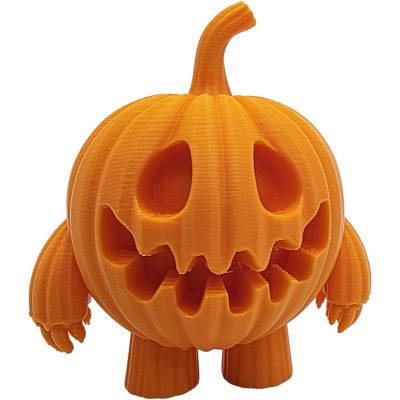 Funny Jack-o-Lantern Man Mini Halloween Figurine – Spooky Pumpkin Monster Shelf Decoration – 3D Printed in Canada — 3D Printed Collectible by 3DCentral