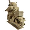 Night Biker Owl Figurine – Fantasy Motorcycle Statue – Badass Desk Ornament or Painting Miniature – Unique Owl on Bike Model – 3D Printed in Canada — 3D Printed Collectible by 3DCentral