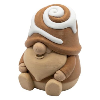 Cinnamon Roll Gnome Figurine – Cute Bakery-Inspired Gnome Sculpture for Desk, Shelf or Tiered Tray Décor – Cozy Cinnamon Swirl Design for Collectors & Food Lovers – 3D Printed in Canada — 3D Printed Collectible by 3DCentral