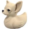 Chihuahua Duck Figurine – Dog-Inspired Rubber Duck for 4x4 Ducking, Cruise Hiding & Dashboard Decor – Funny Off-Road Animal Collectible, Gift for Dog Lovers – 3D Printed in Canada — 3D Printed Collectible by 3DCentral