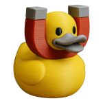 Magnet Duck Figurine – Cute Magnetic-Themed Duck Collectible for Desk, Shelf or Gift – Fun Rubber Duck Parody Sculpture for Adults & Teens