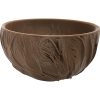 Natural Coconut-Style Bowl – Rustic Eco-Friendly Decorative Serving Bowl – Carved Textured Design – Lightweight Durable PLA – Made in Canada — 3D Printed Collectible by 3DCentral