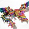 Articulated CrystalWing Dragon Figurine – Fully Poseable Dragon Toy – Desk Collectible & Decorative Display Collectible – Fantasy Dragon Decor Gift for Teens & Adults – 3D Printed in Canada — 3D Printed Collectible by 3DCentral