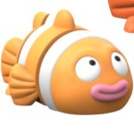 Cute Articulated Clownfish with Big Eyes