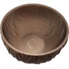 Natural Coconut-Style Bowl – Rustic Eco-Friendly Decorative Serving Bowl – Carved Textured Design – Lightweight Durable PLA – Made in Canada — 3D Printed Collectible by 3DCentral