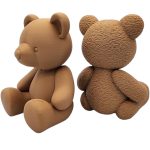 Teddy Bear Figurines – Adorable Sitting Bear Duo with Plush Texture Finish for Home Décor or Gift Displays – 3D Printed in Canada — 3D Printed Collectible by 3DCentral