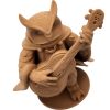 The Bard Owl Figurine – Fantasy Owl Musician with Lute & Cloak – Owls & Dragons Collection – Paintable Miniature Display Figure – 3D Printed in Canada — 3D Printed Collectible by 3DCentral